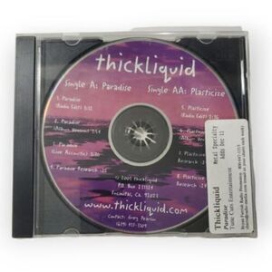 Thickliquid - Paradise / Plasticize [2001 Promotional‎ CD]